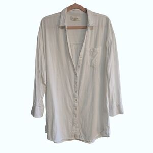 L-Space White Beach Coverup Dress Size M/L